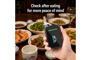 Electrochemical Breath Alcohol Tester Digital BAC Display Portable Post-Drinking Test For Drivers Workplace Safety