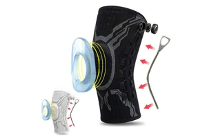 Aofit Hot Selling Flexible Non-Slip Breathable Adjustable Lightweight Knee Brace Sleeve