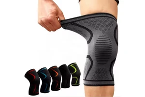 2026 Factory Customizes Compression Knitted Breathable Neoprene Knee Support Sleeve Magnetic Closure Eco-Friendly Foldable for