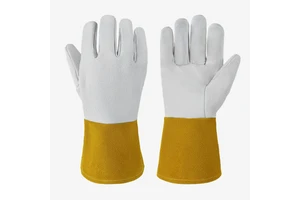 PRI Custom Wholesale Industrial Safety Heat Resistant Gloves Breathable and Protective Pigskin Welding Gloves
