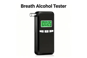 Keychain Mini Breathalyzer Portable Alcohol Tester Digital Alcohol Detector For Driver Use Compact Alcohol Meter Device