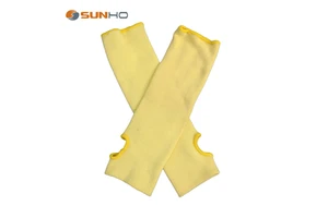 Wear-resistant Anti-cutting Industry Protective Adding HPPE Comfortable Contton Knitted Anti Cutting Sleeve Cuff Arm Guard
