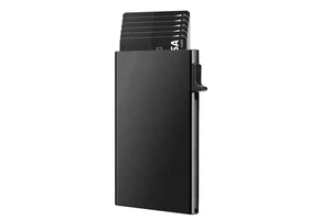 TC101 Men's Ultra Thin Business Cards Sleeves Minimalist Metal Aluminum Case RFID Blocking Pop Up Credit Card Holder