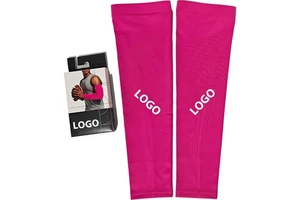 Custom logo UV Sun Protection Sleeves Cooling Blank Arm Sleeves Sunblock Cooler Protective Outdoor Sports Long Arm Cover Sleeves