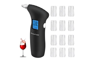 Professional Portable Alcohol Tester Blowing Type Special Breath Alcohol Meter for Check Alcohol Home Car Breathalyzer