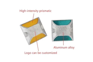 Hot Selling High Strength Cast Double-Sided Aluminum Reflective Road Stud High Visibility Aluminum Reflective Cat Eyes