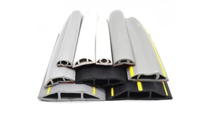 Cord Cover Heavy Duty Cable Protector 3 Channels Contains Cords Cables And Wires Easy To Unroll-Conceal Wires
