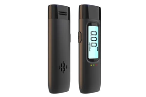Non-Contact High Precision Alcohol Tester 200mAh Rechargeable Breathalyzer with 3 Colors Alarm LCD Breath Tester