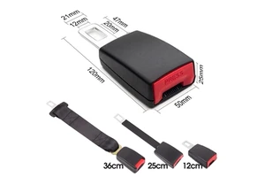 Universal Seat Belt Extender Steel Car Safety Buckle for 20-22MM Belt Clip Extension Plug Buckle Seat Belt