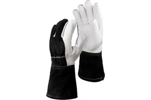 OEM Welder Premium Leather Tig Welding Gloves Work Safety Goat Leather Gloves for Work