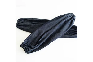 Denim Sleeve Protectors Long Canvas Dustproof Welding Sleeves Adult Solid Color Waterproof Protective Sleeves