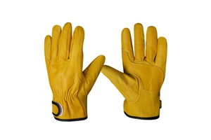 Industrial Heavy Duty Sheep Leather Anti-Heat Full Finger Welding Gloves OEM Customizable Logo