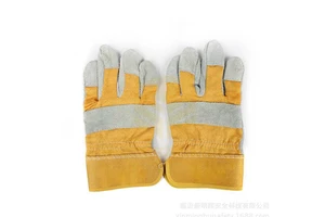 Short Paragraph Leather & Canvas Welding Working Gloves