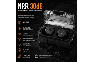 OEM ODM Your LOGO Bluetooth NRR 30dB Ear Hearing Protection Wireless Shooting Tactical Earbuds