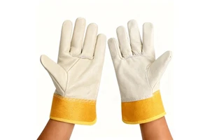 Short Cuff Cowhide Welding GlovesIndustrial Protective GlovesAnti Abrasion Safety Protective Gloves forCowhide leather gloves