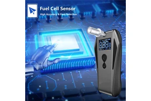 High Precision Fuel Cell Sensor Professional Alcohol Breathalyzer with 123 Testing Records Alcohol Tester for Car Driver