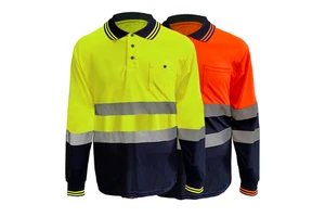 Orange T-Shirt Work Fluorescent EN ISO 20471 Ansi Class 2 Reflective Ansi Class 2 Safety Shirt