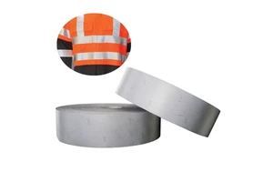 V-REFLEX Industrial Water Washed Bright Silver Reflective Cloth Polyester COTTON Reflective Fabrics