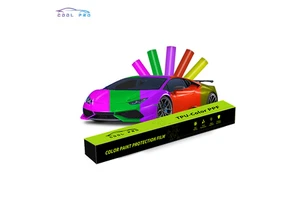 High Gloss Reflective TPU Material Orange Color Changing Car Wrap Vinyl Paint Self Healing & Anti Scratch Function