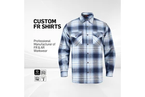Wholesale Nfpa 2112 Fire Resistant Workwear Soft Comfortable FR Cotton Shirt NFPA2112 Flame Resistant Workwear For Workers