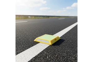 Fluorescent Plastic Rectangle Reflective Road Stud