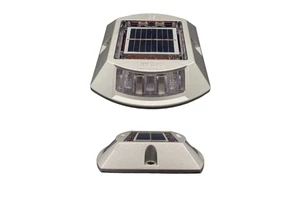 Solar Powered 6-LED IP68 Waterproof Multi-color 0.4W Solar Panel Flashing/Constant Light Aluminum Traffic Safety Driveway Marker