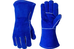 Heavy Duty Cotton Welding Gloves Heat Resistant Protective Work Gloves for Industrial Safety and Hand Protection