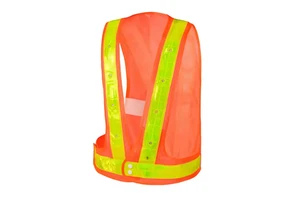 Adjustable LED Reflective Vest Customizable Logo Waterproof Safety Workwear EN 20471 Certified Type 1 Fully Encapsulating Hazard