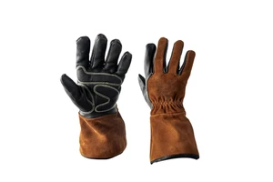 Kevlar 16 oz Thickness Fish Scale Texture Powder-Free Heat Fire Resistant Palm Reinforcements MIG Welding Gloves Gloves