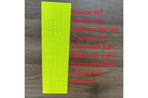 Customized Self-adhesive Yellow PET Hexagonal Waterproof High-brightness Reflective Film Inkjet Film Screen Printing Industry