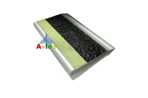 Abrasive Aluminum Anti-slip Noslip Glow In The Dark Luminescent Photoluminescent Stair Nosing