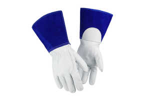 Customized Tig Finger Leather Anti-Slip Durable Flexible Safety Gloves for Electric Welding Work for Welder