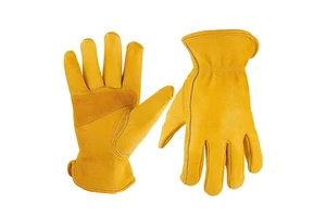 Wholesale Hot Sale Welder Oven Gloves Cowhide Leather 10 Inch Smooth Texture Customizable Heat Resistant Latex Coated General
