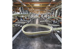 STD-S8M Customizable White PU Timing Belts OEM Supported Transmission Belts For Construction & Sausage Tying Machine
