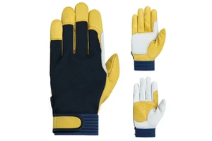 Sports Safety Protection Leather Men's Driving Grinding Welding Gloves Light-Duty Mechanic Sheepskin Reinforced Thumb Flexible