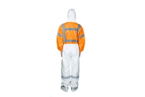 Lijun Adult Safety Clothing Orange Reflective Sticker Isolation Clothing with Thickened Film Protective Clothing