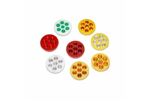 White Yellow Red Traffic Safety 7/23/45/80 Round Plastic Reflective Panel Glass Beads Reflector