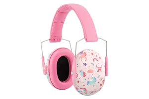 HQ Sleep Mask And Ear Muffs Kids Foldable ABS Material 25dB SNR Active Noise Cancelling Reusable Industrial Hearing Protectors