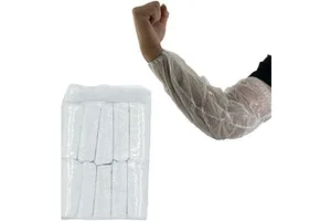 Disposable Arm Sleeves Covers Waterproof PE Over Sleeves Covers
