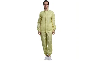 Men's Women's Unisex Anti-Static Level B Splash-Protective Dust-Free 100% Polyester Workwear Clothing for Food Factory Workshop