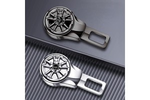 Auto Interior Accessories High Quality Zinc Alloy Car Seat Belt Buckle Extender Personalized logo Car Safety Belt Clip Extender