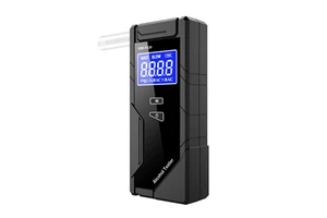 Portable Digital Display Fuel Cell Alcohol Tester 0.00-0.40% BAC Detection AAA Battery Powered 50 Test Records for Personal