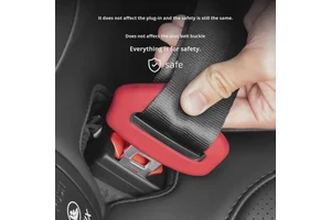 X-082103 Car Seat Belt Cover Silicone Anti-Shock & Anti-Scratch Interior Decorative Accessories Plastic Safety Buckle Protector