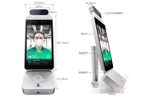 Japan Alcohol Tester With Face Recognition Temperature Scanner Measurement