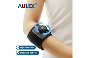 Professional Sports Adjustable Compression Elbow Brace Neoprene Protective Gear for Fitness Breathable Sports Arm Sleeve