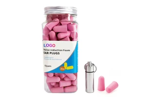 60 Pair PU Foam Industrial Noise Reduction Cancelling Earplugs Hearing Protection Safety Ear Plugs