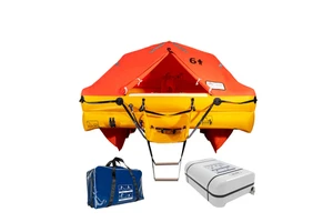 New Design Self-Righting Inflatable Life Raft Canopy Orange Color Inflatable Life Raft for Rescue