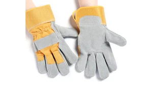 Sunland Leather Garden Welding Gloves Goat Leather Gloves Safety Working Leather Gloves Industrial For Construction