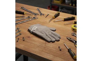 Canvas Gloves Double Layer Thick Flexible Wear-resistant Anti-Slip Anti-Smash Textured Industrial Use Electric Welding Safety