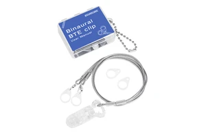 Grey Binaural Bte Anti Loss Rope Hearing Aid Protector Bte Clip for Adult and Kids